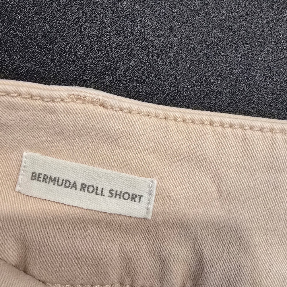Loft Outlet Womens Bermuda Roll Shorts Khaki Pink Chino Cuffed Size 2 - Picture 6 of 7